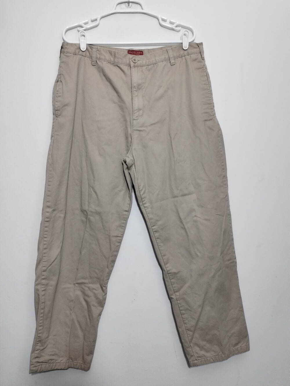 Vintage Moose Creek Flannel Lined Pants Insulate  Mens 38/30 Chino Pants Khaki